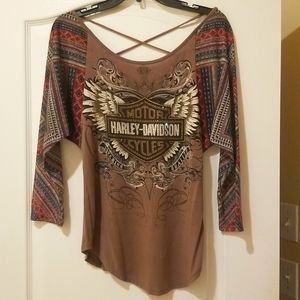 Harley Davidson Top with bling